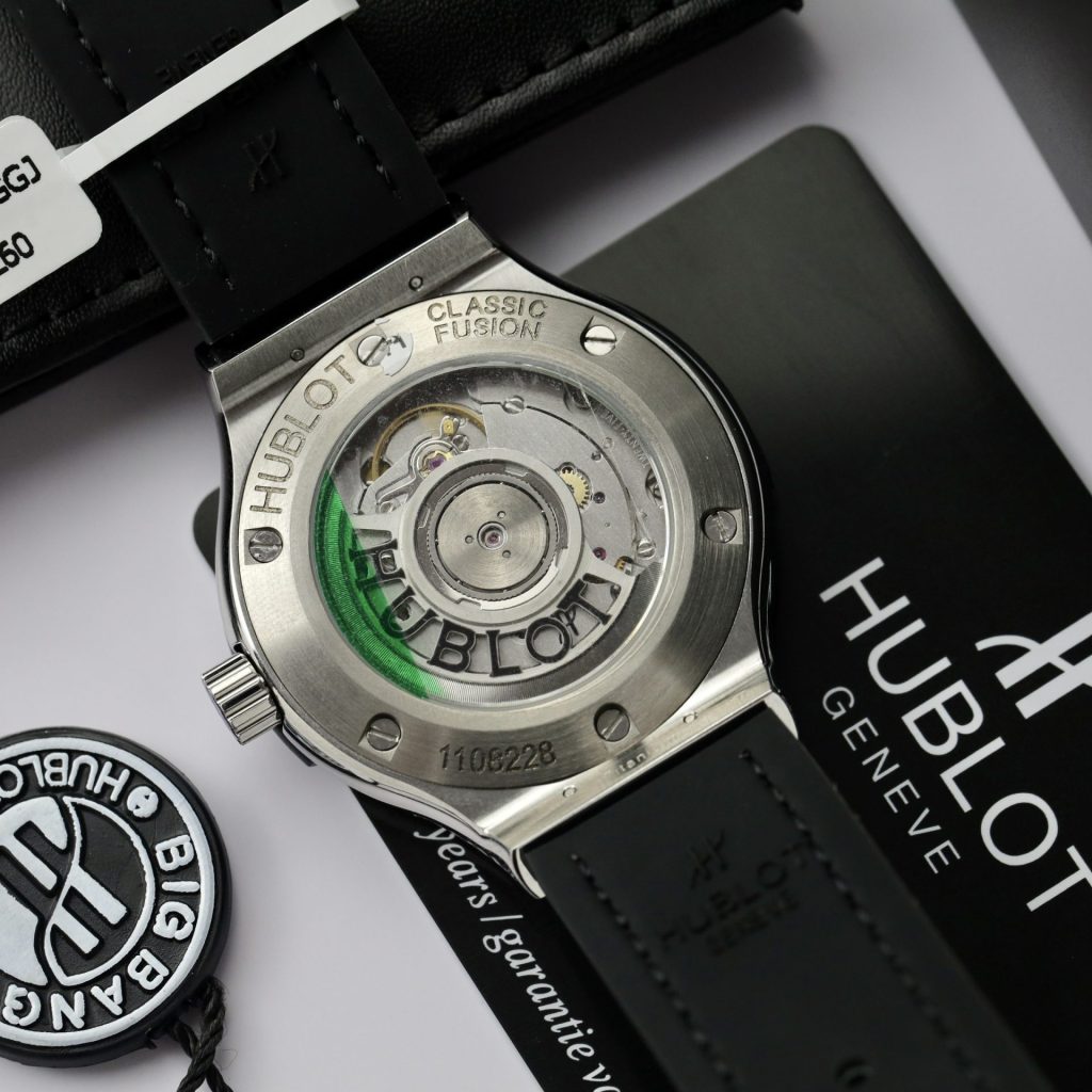 Hublot Classic Fusion Titanium Full Moissanite Rep 1:1 38mm Grey Dial