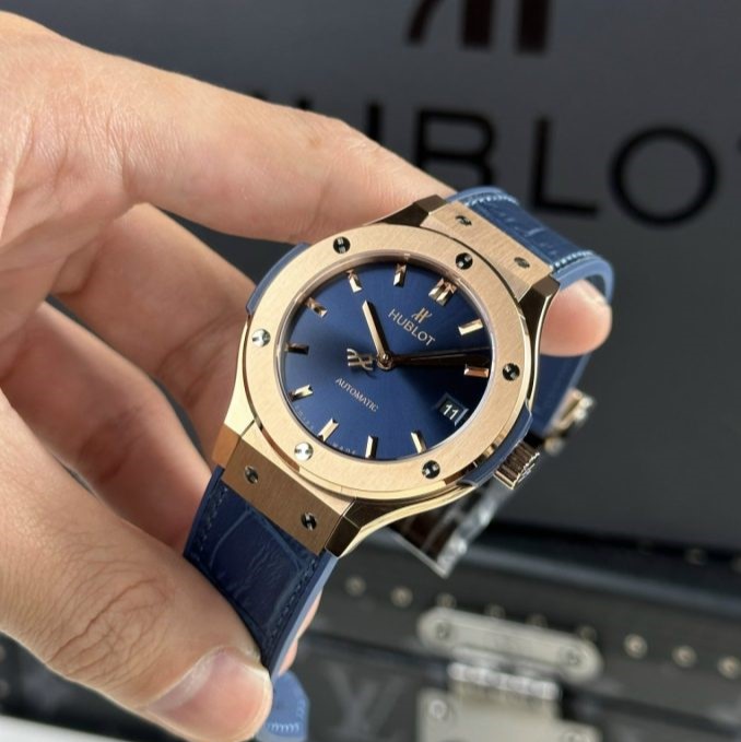 Hublot Classic Fusion Kinggold Rep 1:1 JJF 38mm Blue Dial