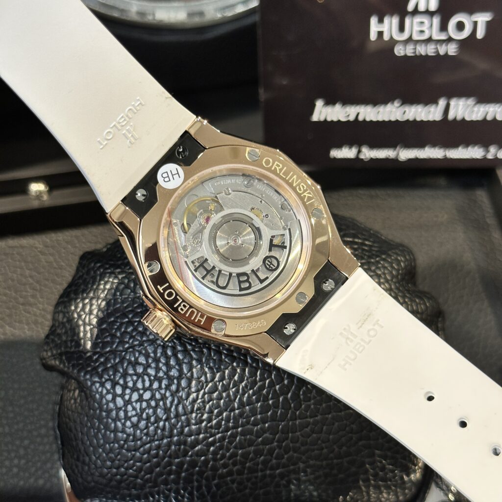 Hublot Orlinski KingGold Pave Full Swarovski Rep 1:1 HBF 40mm White Dial