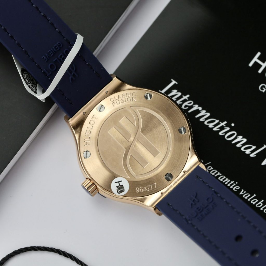 Hublot Classic Fusion Kinggold Full Moissanite Rep 1:1 33mm Black Dial