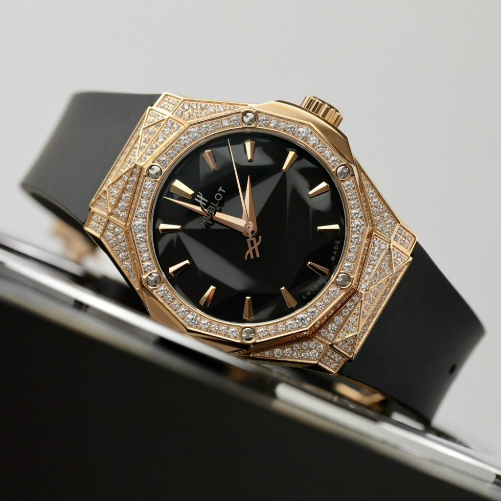 Hublot Orlinski Kinggold Pave Full Swarovski Rep 1:1 HBF 40mm Black Dial