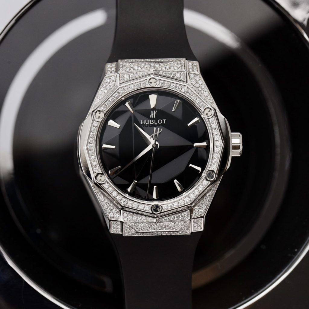 Hublot Orlinski Titanium Pave Full Natural Diamond Rep 1:1 APS 40mm Black Dial