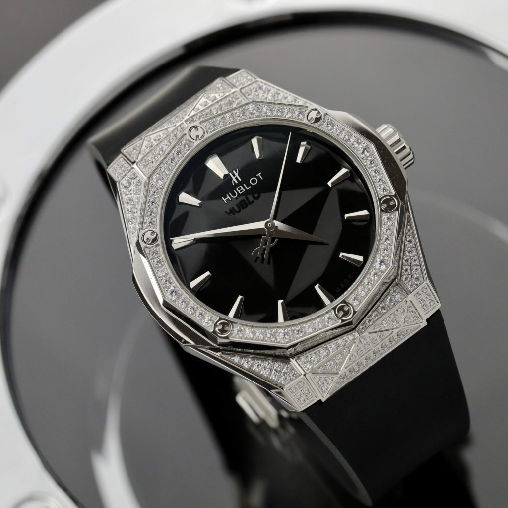 Hublot Orlinski Titanium Pave Full Swarovski Rep 1:1 HBF 40mm Black Dial