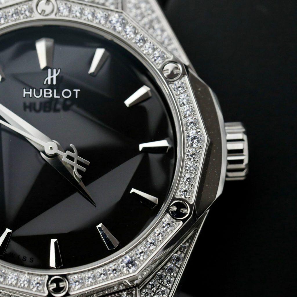 Hublot Orlinski Titanium Pave Full Swarovski Rep 1:1 HBF 40mm Black Dial