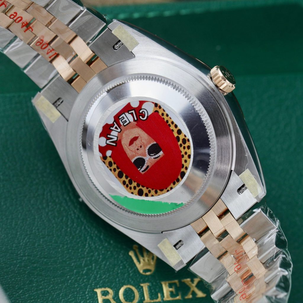 Rolex DateJust 126331 Rep 1:1 Clean Factory Mạ Vàng Demi Mặt Chocolate Cọc Kim 41mm