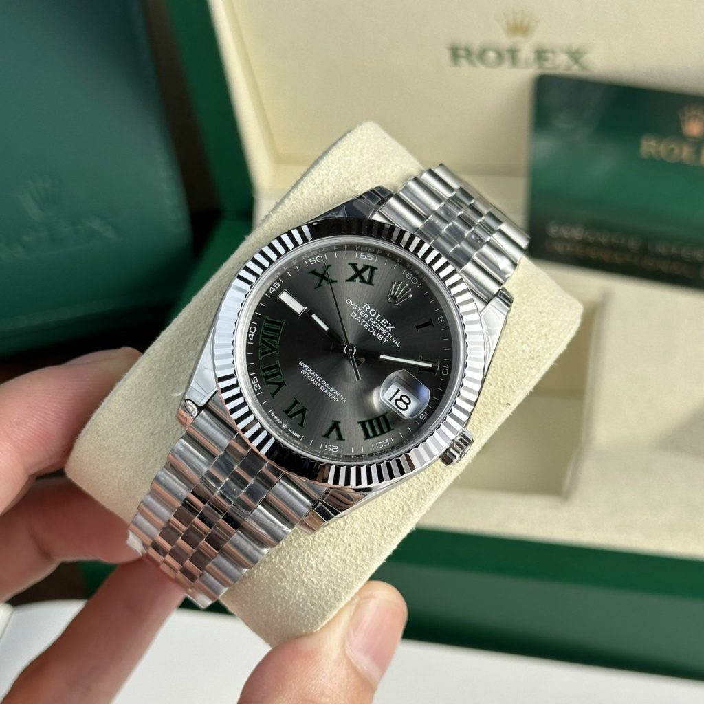 Rolex DateJust 126334 Rep 1:1 Clean Factory Mặt Winbledon 41mm