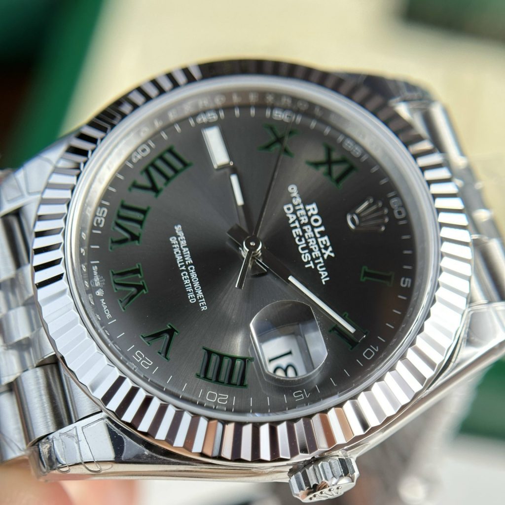 Rolex DateJust 126334 Rep 1:1 Clean Factory Mặt Winbledon 41mm