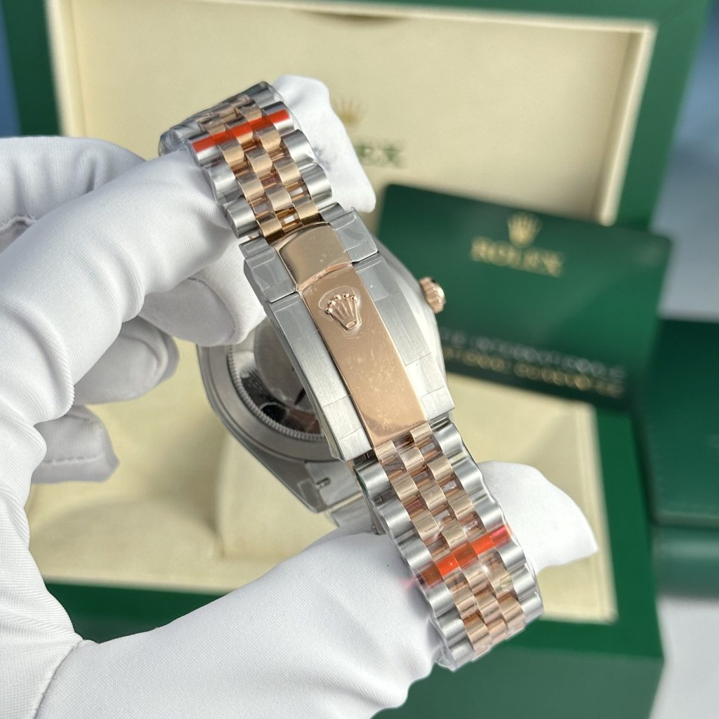 Rolex DateJust 126331 Rep 1:1 GM Factory Bọc Vàng Thật Mặt Chocolate Cọc Kim 41mm