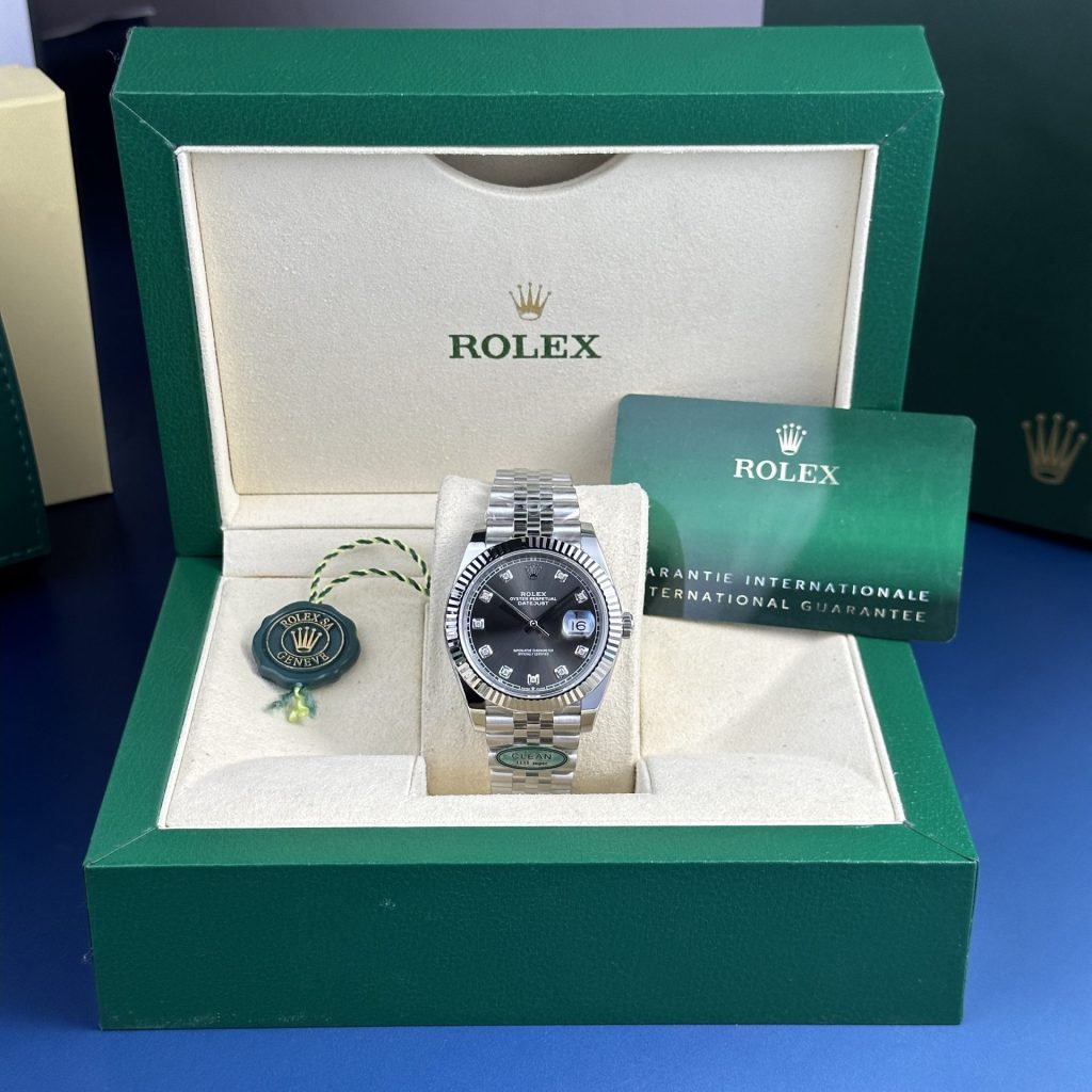 Rolex DateJust 126334 Rep 1:1 Clean Factory Mặt Xám Cọc Kim 41mm