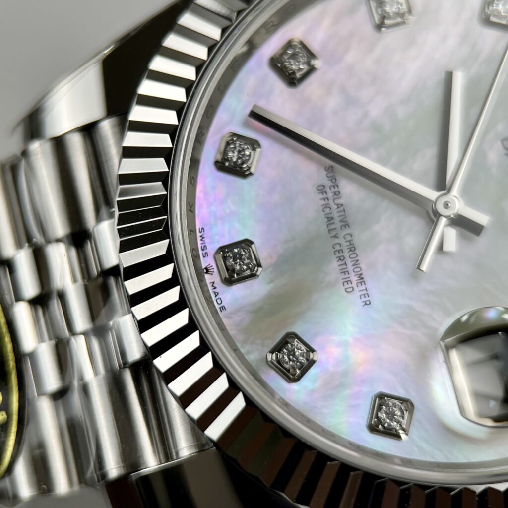 Rolex DateJust 126334 Rep 1:1 Clean Factory Mặt Khảm Trai Cọc Kim 41mm