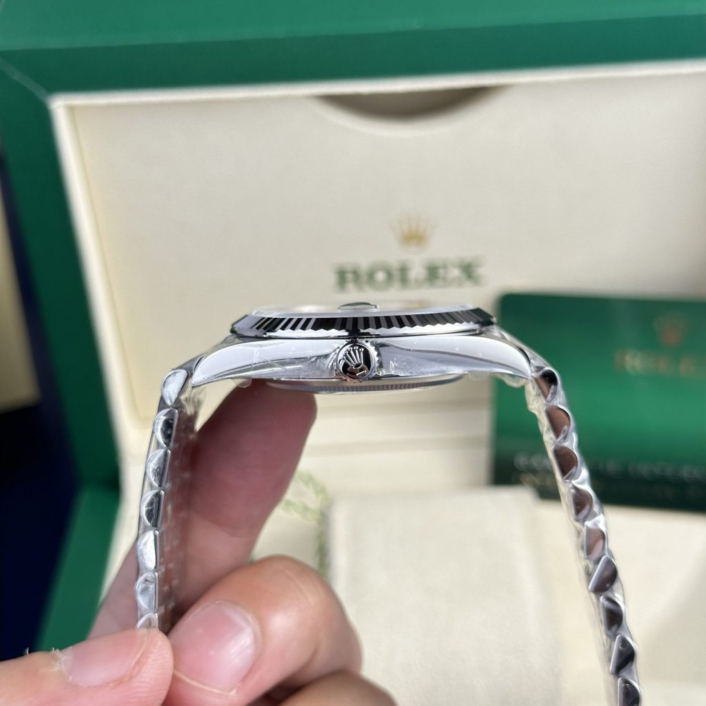 Rolex DateJust 126334 Rep 1:1 Clean Factory Mặt Xám Cọc Kim 41mm