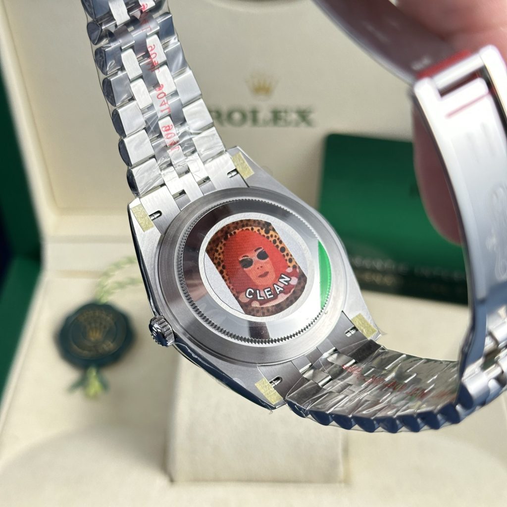 Rolex DateJust 126334 Rep 1:1 Clean Factory Mặt Xanh Dương Nếp Gấp Cọc Dạ Quang 41mm