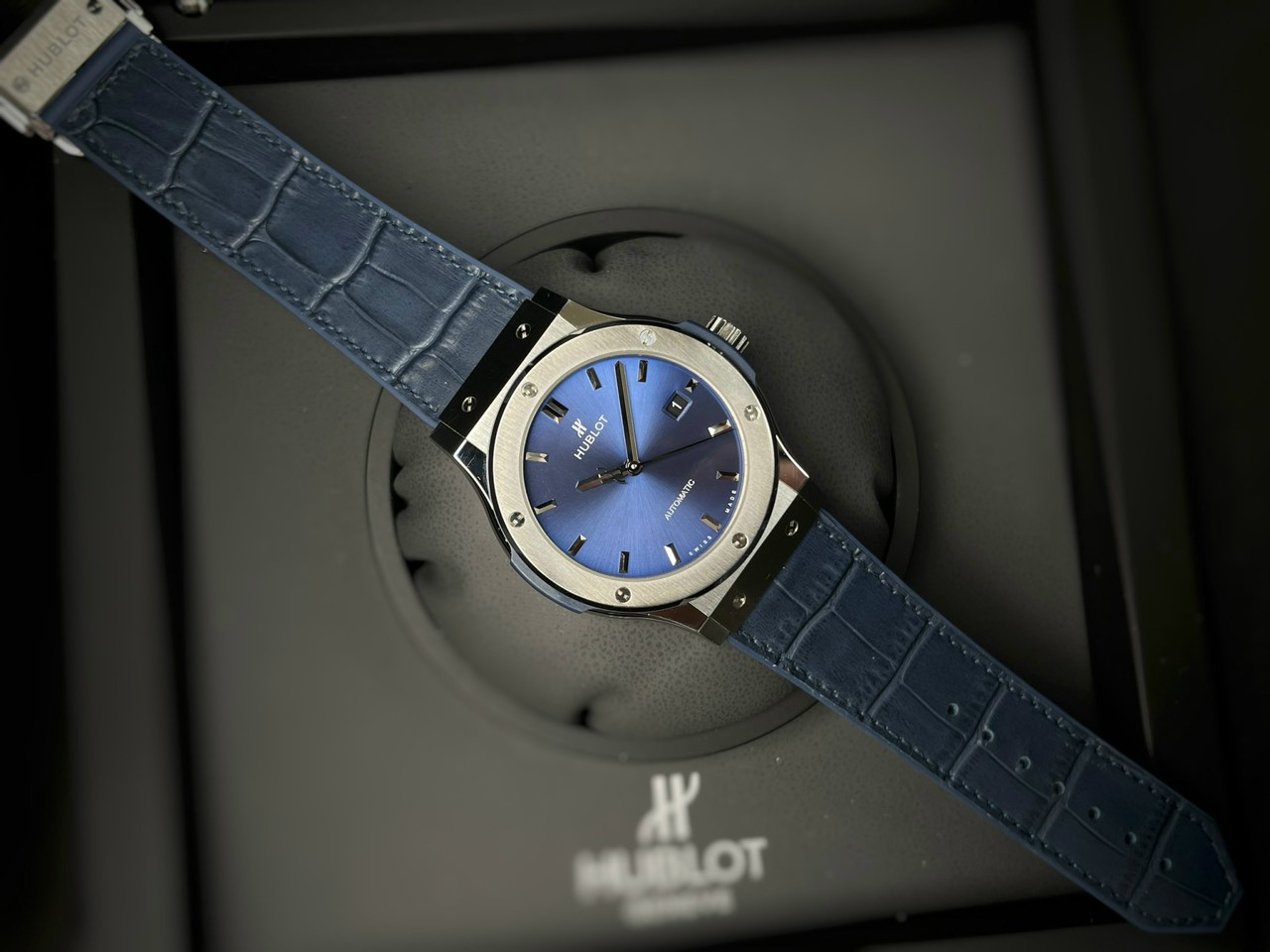 Hublot Classic Fusion Titanium Rep 1:1 JJF 38mm Blue Dial