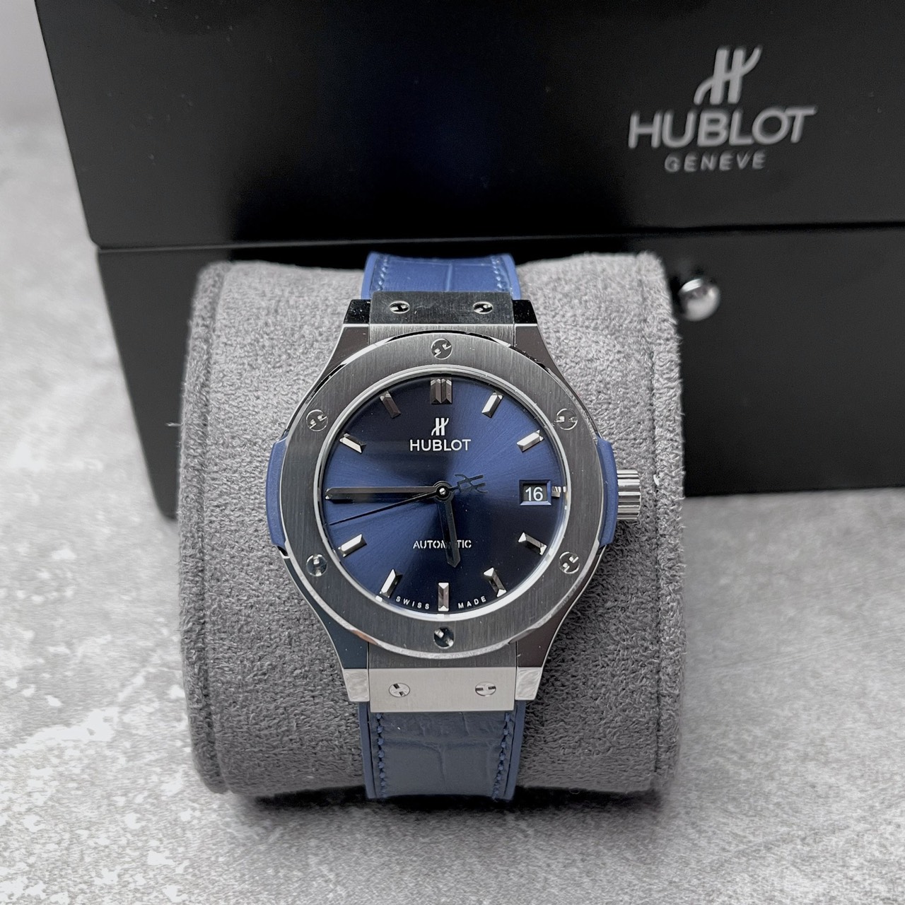 Hublot Classic Fusion Titanium Rep 1:1 JJF 38mm Blue Dial