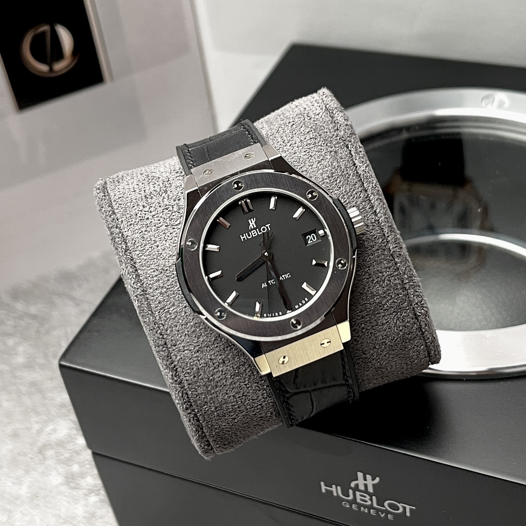 Hublot Classic Fusion Titanium Rep 1:1 JJF 38mm Black Dial