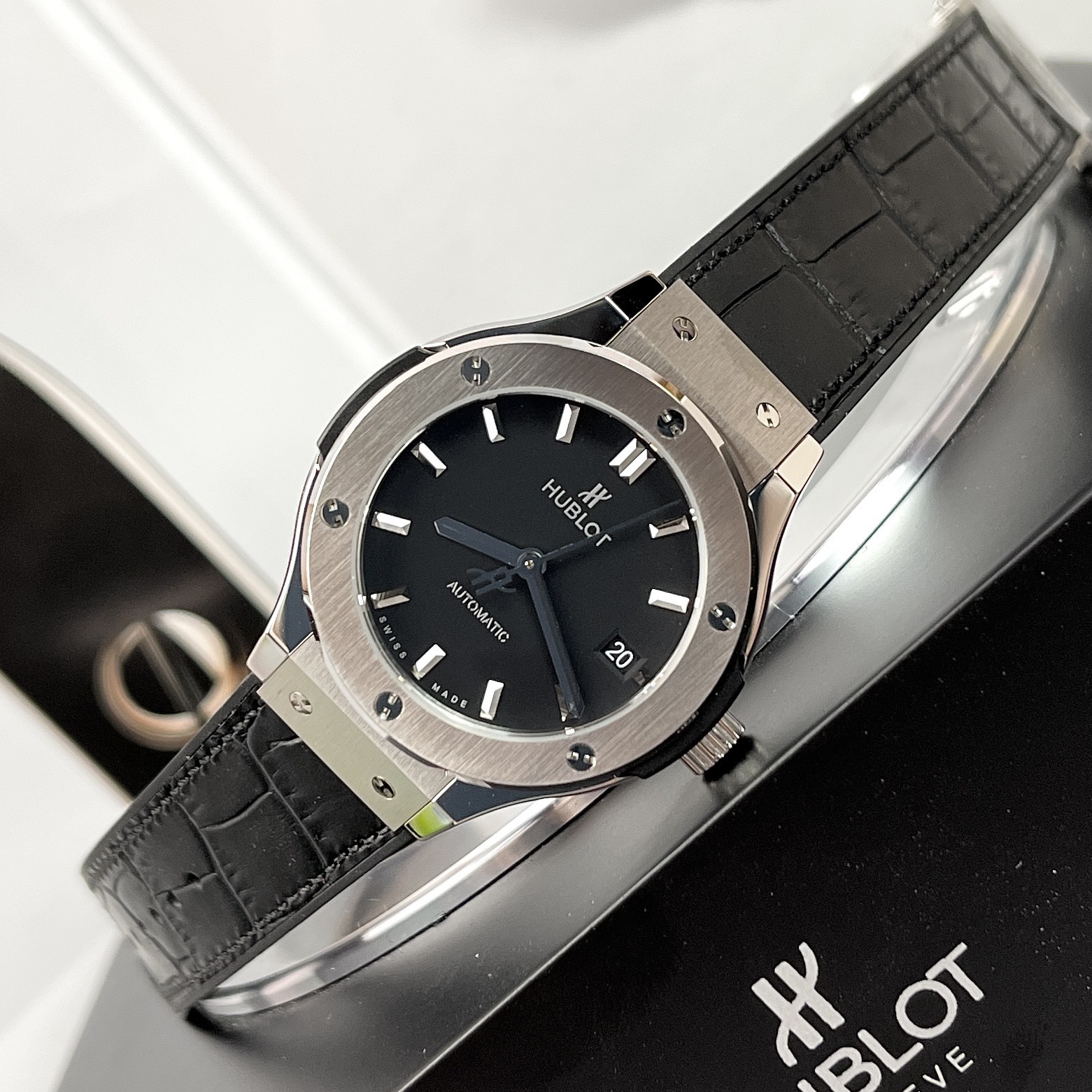 Hublot Classic Fusion Titanium Rep 1:1 JJF 38mm Black Dial