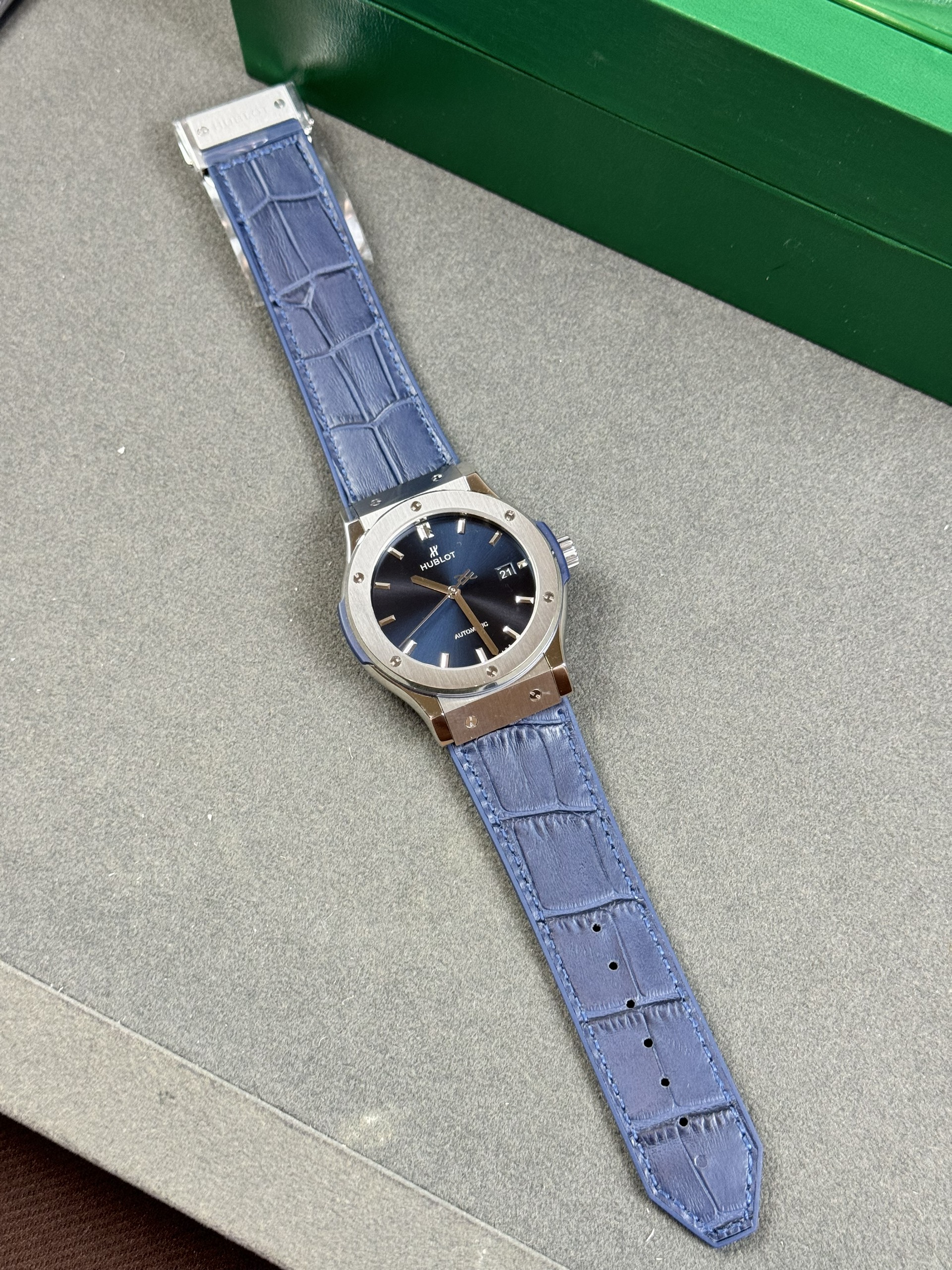 Hublot Classic Fusion Titanium Rep 1:1 JJF 42mm Blue Dial