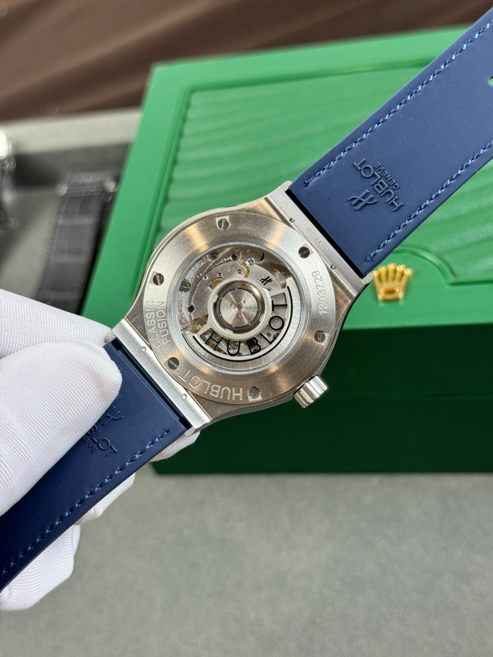 Hublot Classic Fusion Titanium Rep 1:1 JJF 42mm Blue Dial