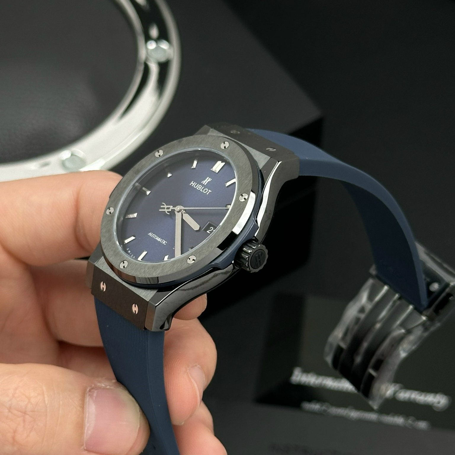 Hublot Classic Fusion Ceramic Rep 1:1 JJZ 42mm Blue Dial