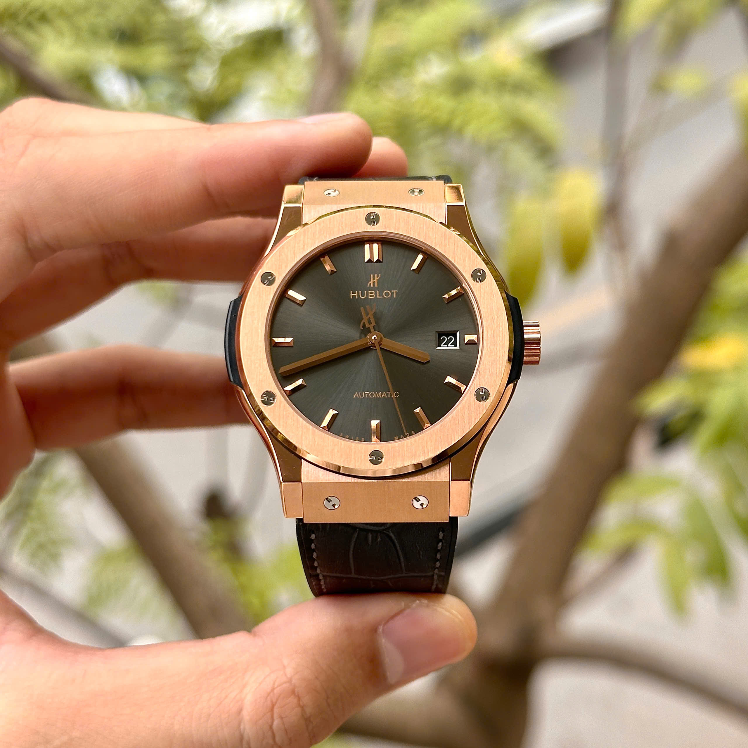 Hublot Classic Fusion KingGold Rep 1:1 JJF 42mm Grey Dial